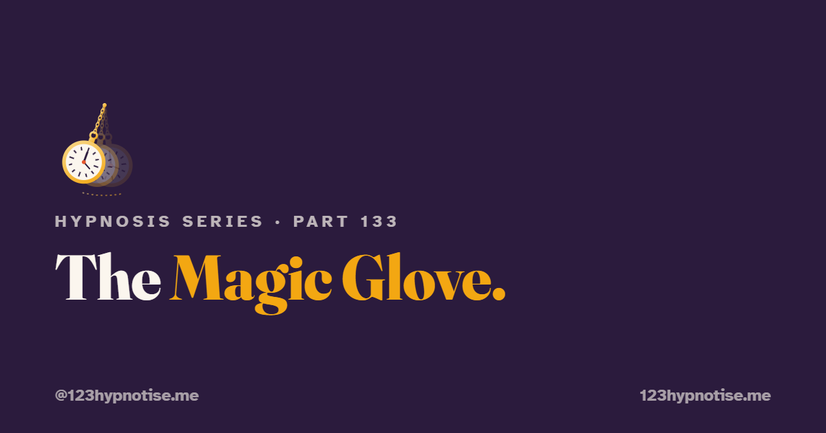 The magic glove for children's needles