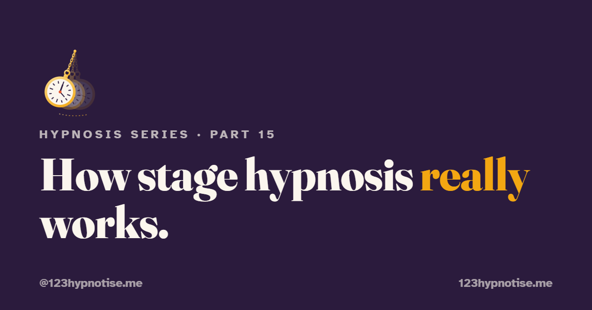 Stage vs Clinical Hypnosis