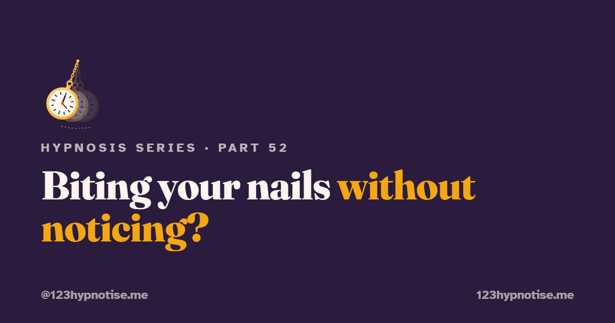 Hypnosis for nail biting and hair pulling