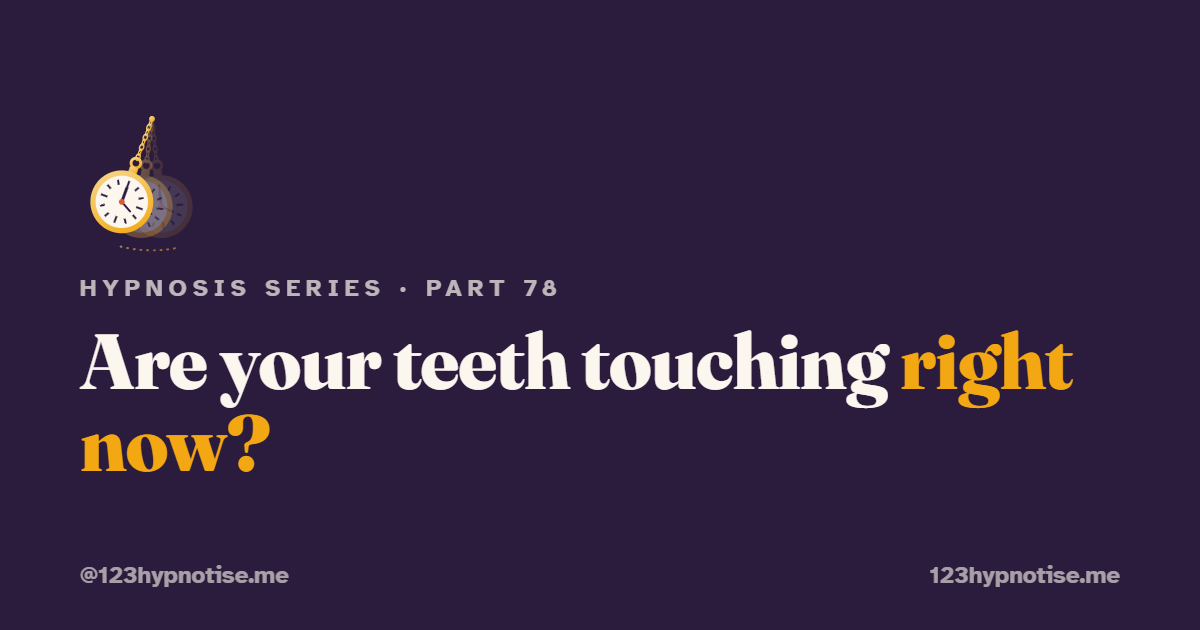 Hypnosis for jaw pain