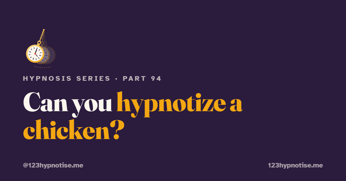 Can animals be hypnotized?
