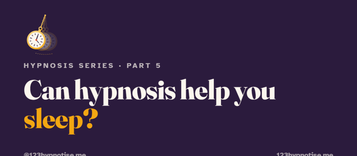 Hypnosis for sleep