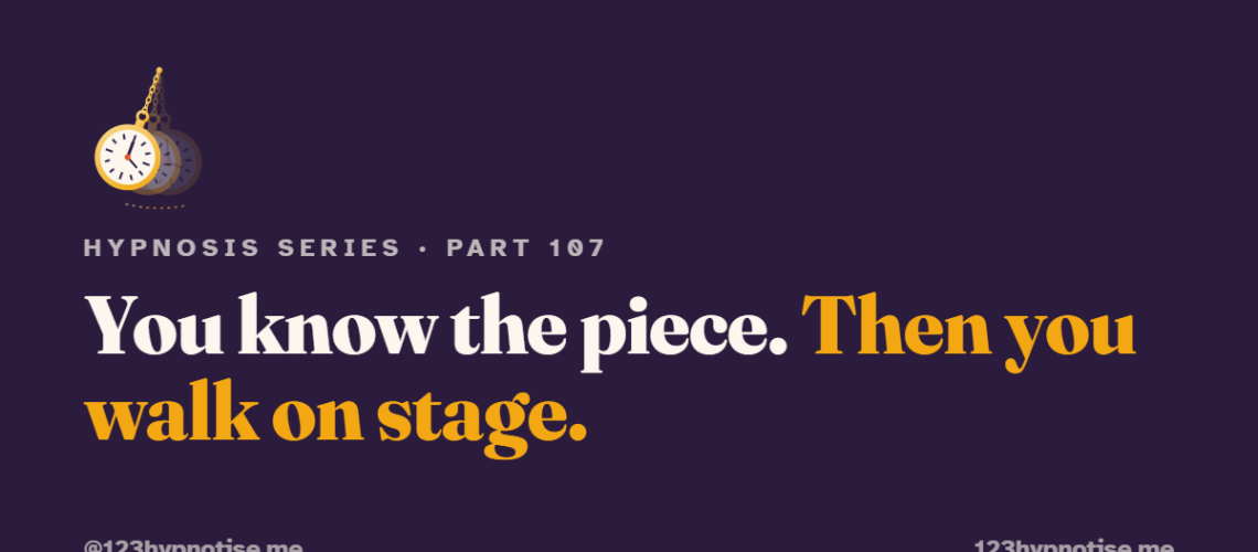 Hypnosis for musicians