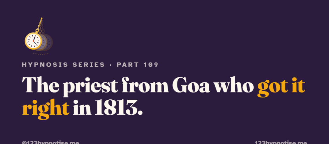 Abbe Faria the priest from Goa