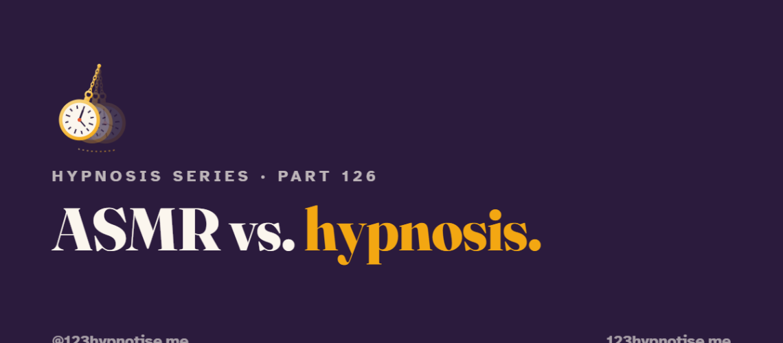 ASMR vs htpnosis