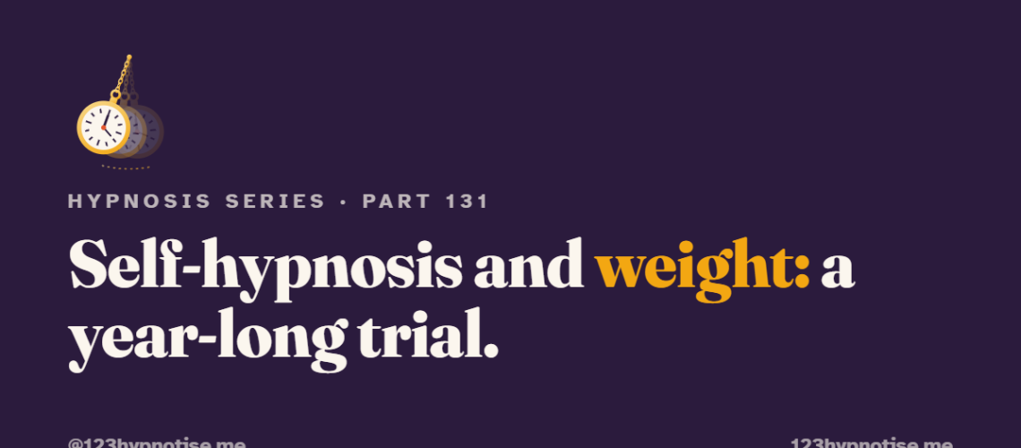 Self hypnosis and weight - the Turin trial