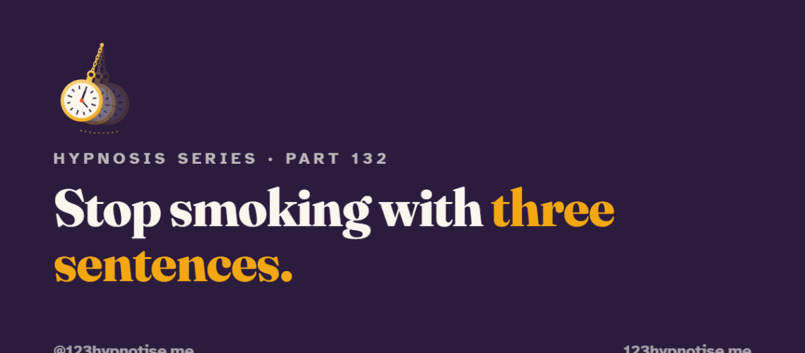 Spiegel's one session stop smoking method