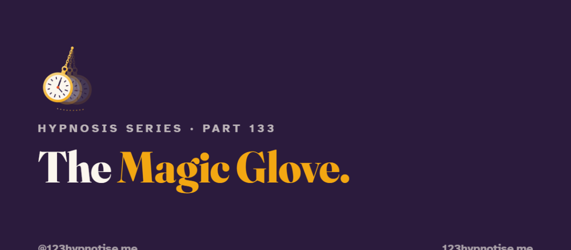 The magic glove for children's needles