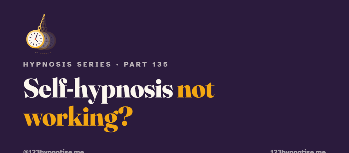 Common self hypnosis mistakes