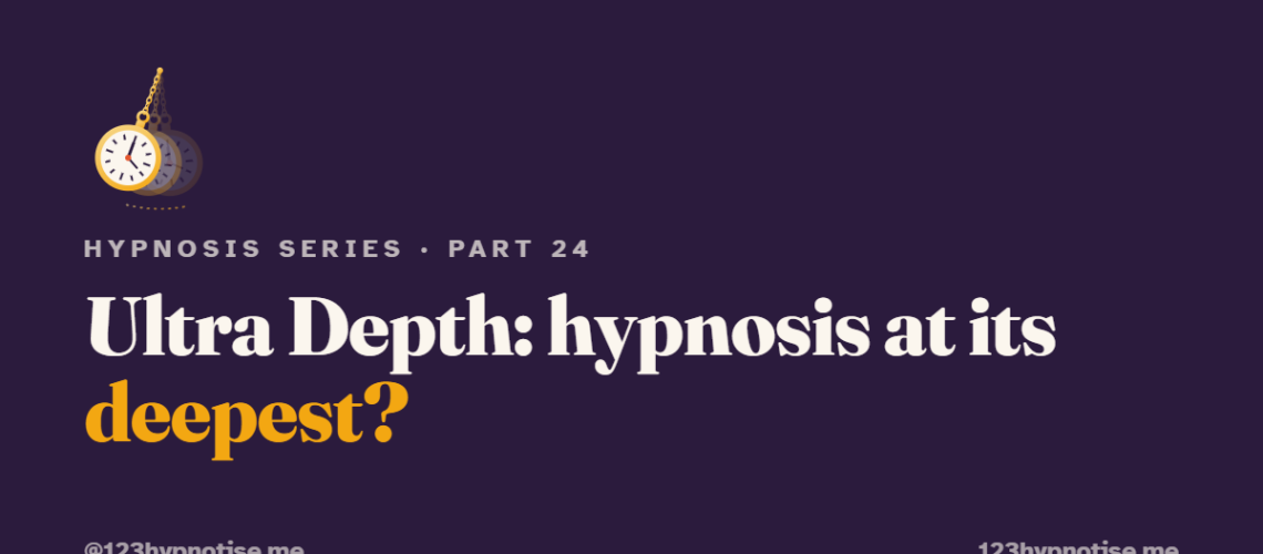 Ultra Depth and Sichort State