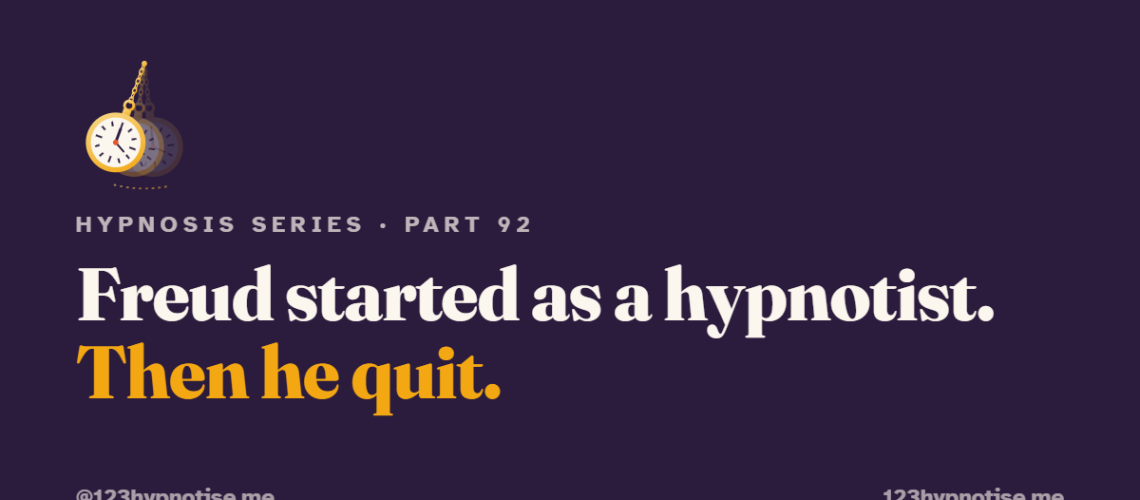 Freud and hypnosis